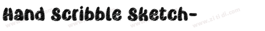 Hand Scribble Sketch字体转换
